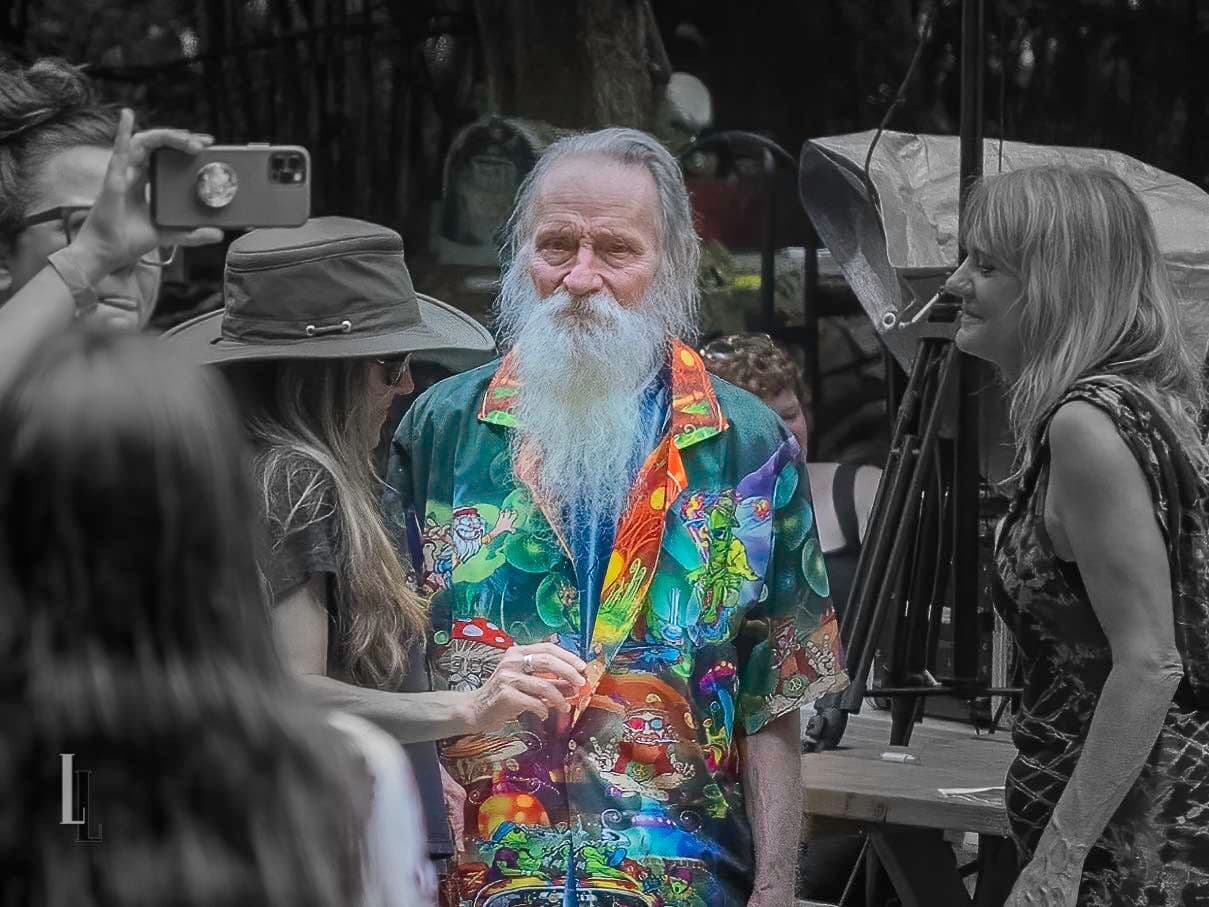 Morgan Henley's father, known as Hippie Henley, at Brodie Nation